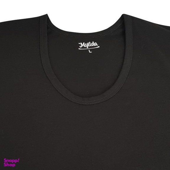 زیرپوش آستین دار مردانه ماییلدا مدل پنبه ای کد 4710-3 رنگ مشکی بسته 3 عددی