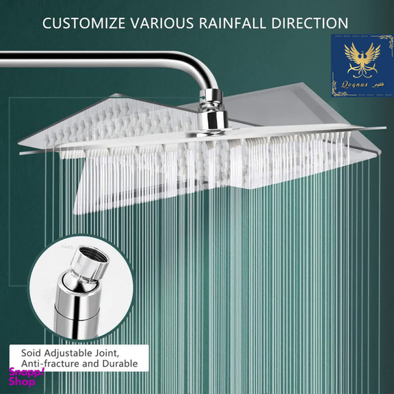 سردوش حمام پاپیروس مدل استیل قهرمان UP