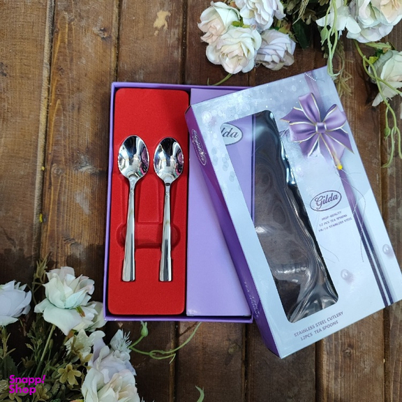 سرویس قاشق چای خوری گیلدا کد 10131 بسته 6 عددی