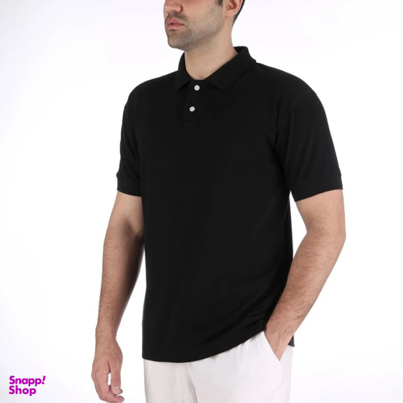 پولوشرت آستین کوتاه مردانه مدل GD-s-15535307 رنگ مشکی