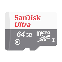 کارت حافظه Microsdxc سن دیسک مدل Ultra کلاس 10 استاندارد Uhs-I U1 سرعت 100Mbps ظرفیت 64 گیگابایت