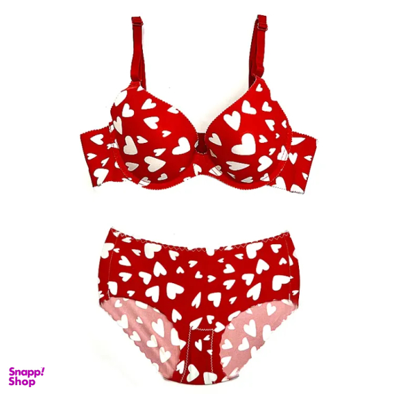 ست لباس زیر زنانه کد 23 رنگ قرمز