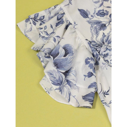 بلوز زنانه برنس مدل نرمین رنگ آبی