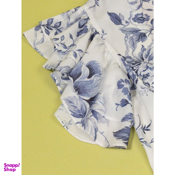 بلوز زنانه برنس مدل نرمین رنگ آبی