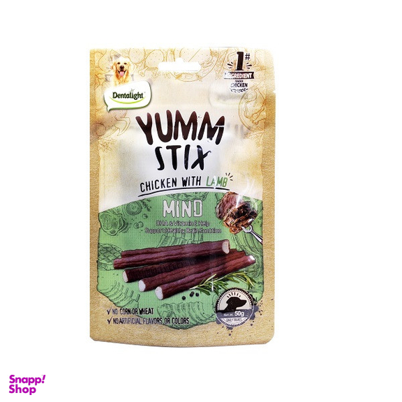 تشویقی سگ دنتالایت مدل YUMM STIX MINO وزن 50 گرم