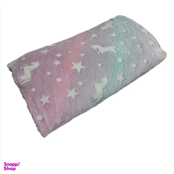 پتو شبنما طرح یونیکورن سایز 210×220 سانتی متر