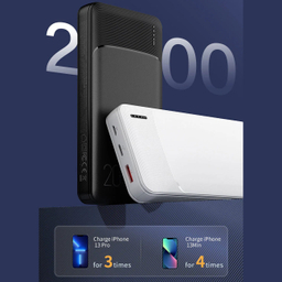 پاوربانک فست شارژ 30 وات راک مدل P200 ظرفیت 20000 میلی آمپر ساعت