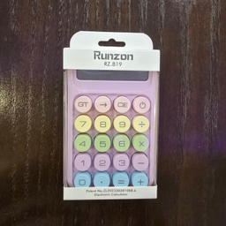 ماشین حساب فانتزی مدل مینیمال طرح رنگی رنگی