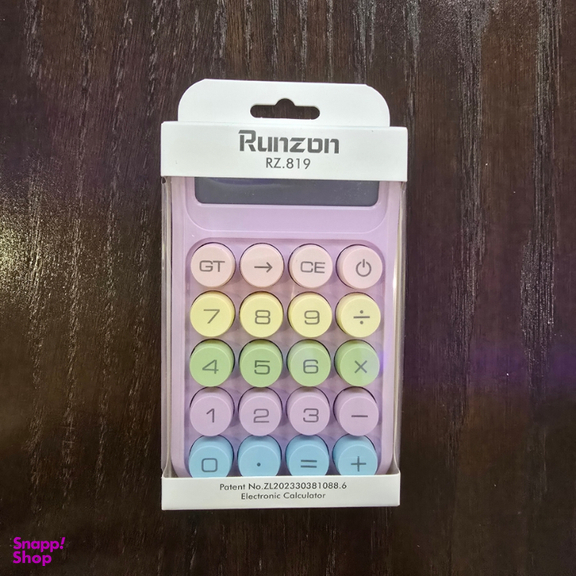 ماشین حساب فانتزی مدل مینیمال طرح رنگی رنگی