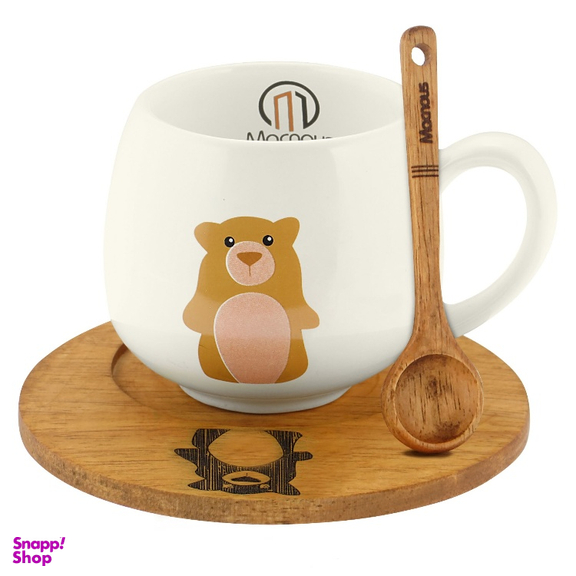 ست ماگ مکنوس کد 1008 همراه با قاشق و زیرلیوانی