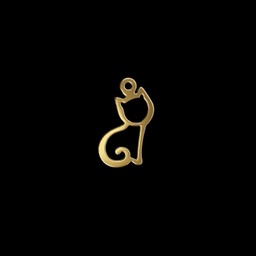آویز گردنبند طلا 18 عیار زنانه مدوپد مدل گربه کد kc18680