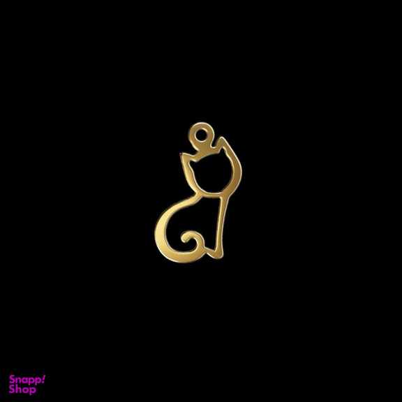 آویز گردنبند طلا 18 عیار زنانه مدوپد مدل گربه کد kc18680