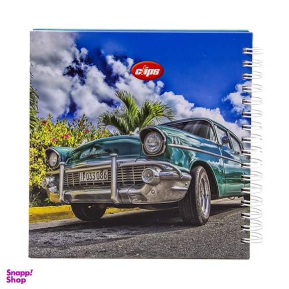 دفتر یادداشت ۸۰ برگ کلیپس طرح classic cars