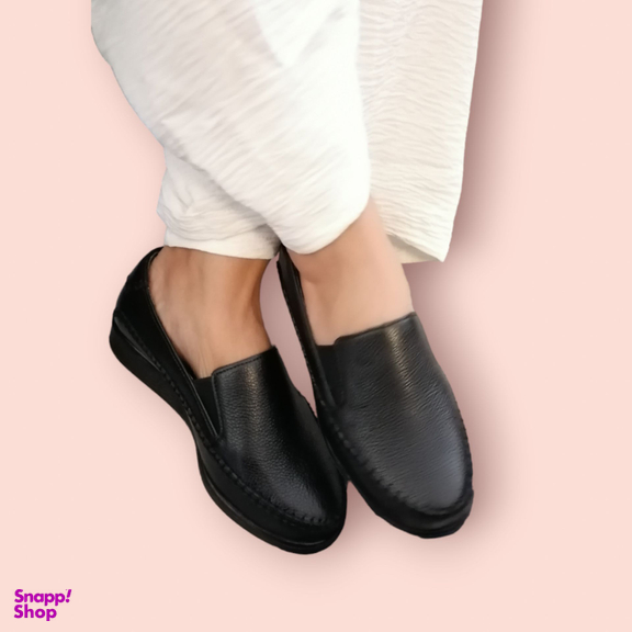 کفش طبی زنانه چرم ریباری مدل T3