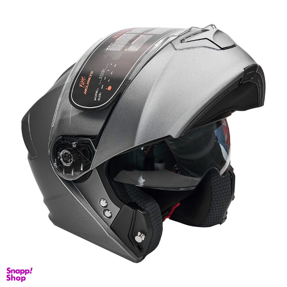 کلاه کاسکت فک متحرک فلش مدل 935SSV Titanium Gray