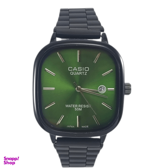 ساعت عقربه ای مردانه کاسیو کد s002 رنگ سبز