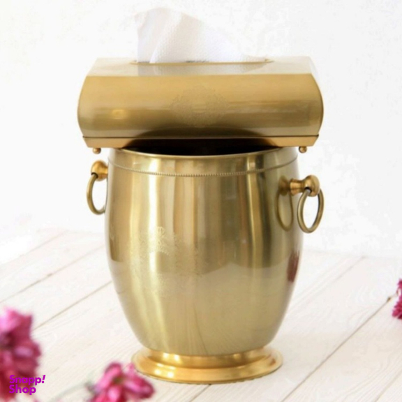 ست سطل و جای دستمال کاغذی سالینو کد 12172G