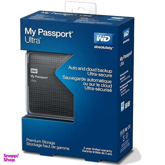 هارد دیسک اکسترنال وسترن دیجیتال مدل مای پاسپورت آلترا ظرفیت 750 گیگابایت