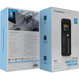 پاوربانک پاورولوژی مدل Smart Display PPBCHA83 ظرفیت 27000 میلی‌ آمپر ساعت
