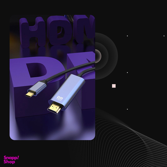 کابل تبدیل Type-C به HDMI دی ام مدل CHB024