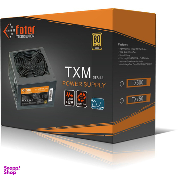 پاور فاطر مدل TX750M 80Plus Gold توان 750 وات