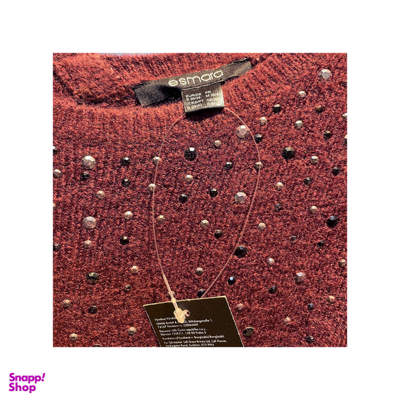 پیراهن زنانه اسمارا کد ESMD01 رنگ زرشکی