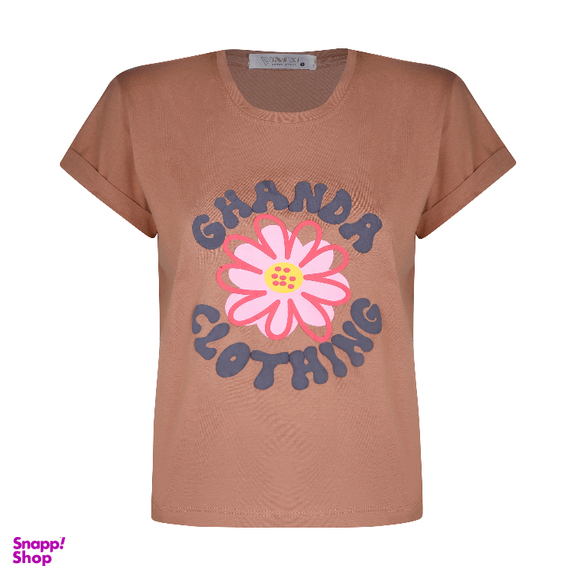 ست تیشرت و شورتک زنانه لوینت مدل strip کد 6397 رنگ کرم