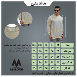 سویشرت مردانه مالدینی مدل sw-247