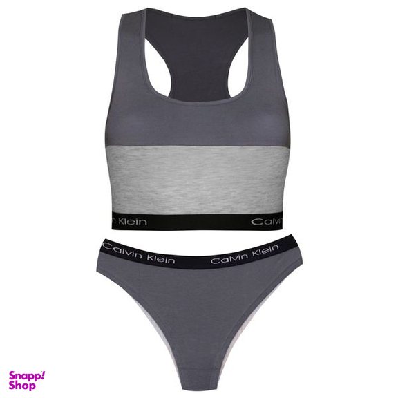 ست نیم تنه و شورت ورزشی زنانه کوزا مدل 9140-4 رنگ طوسی