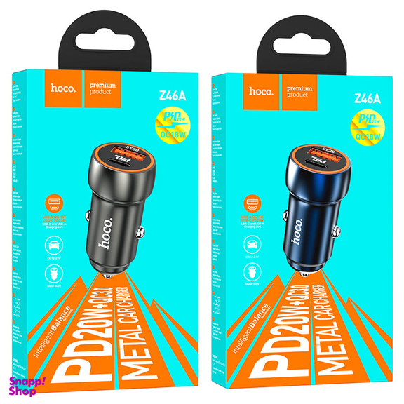 شارژر فندکی 20 وات هوکو مدل Z46A USB QC3.0 PD20W