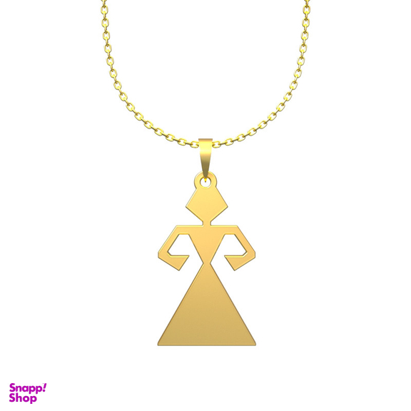 گردنبند طلا 18 عیار زنانه مدوپد مدل آدمک کد F3-1-1259