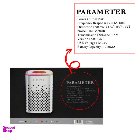 اسپیکر بلوتوثی قابل حمل لیتو مدل LK-49