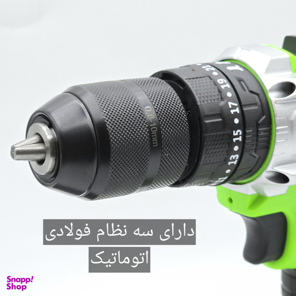 دریل پیچ گوشتی شارژی چکشی باس مدل 36V مجموعه 28 عددی
