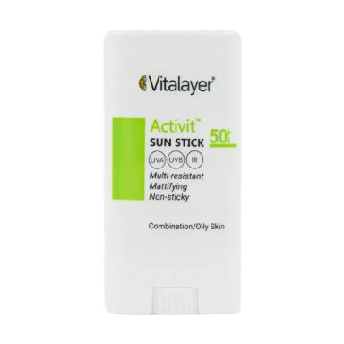 ضد آفتاب استیکی ویتالیر مدل SPF50 اکتیویت وزن 15 گرم