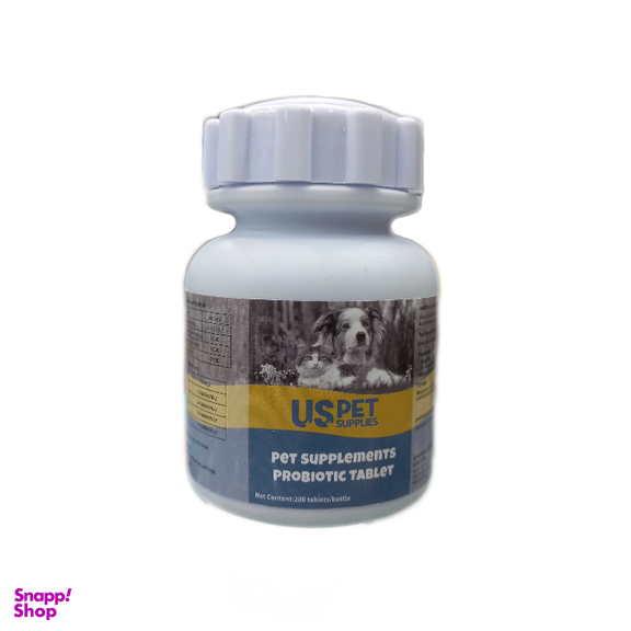 قرص پروبیوتیک سگ و گربه یو اس پت کد US-856 بسته 200 عددی