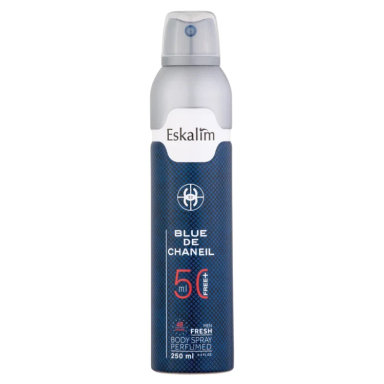 اسپری خوشبو کننده بدن مردانه اسکالیم مدل بلو شنل حجم 250 میلی لیتر