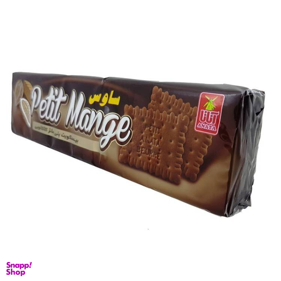 بیسکویت پتی مانژ کاکائویی آناتا وزن 130 گرم