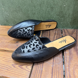 صندل زنانه مدل پلنگی کد 1231 رنگ مشکی