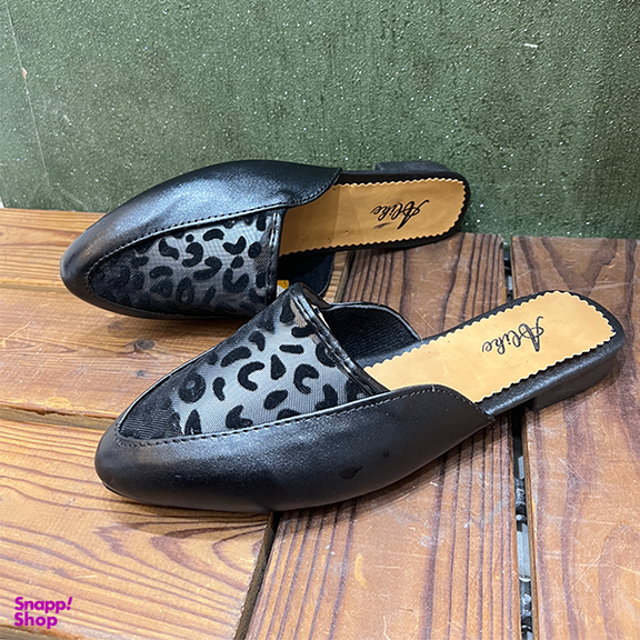 صندل زنانه مدل پلنگی کد 1231 رنگ مشکی