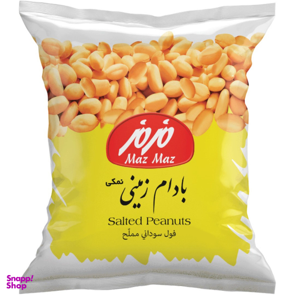 بادام زمینی نمکی مزمز وزن 350 گرم