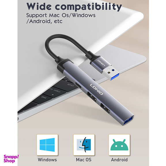 هاب 4 پورت USB-A الدینیو مدل DS-44C