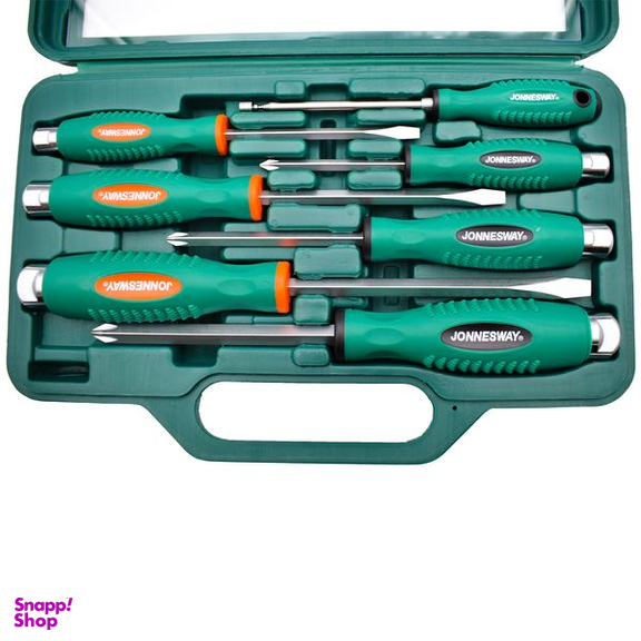 پیچ گوشتی ضربه خور جانزوی مدل D70PP07S مجموعه 7 عددی