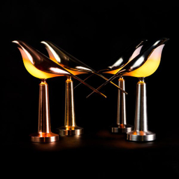 چراغ رومیزی شارژی بی ال مدل پرنده