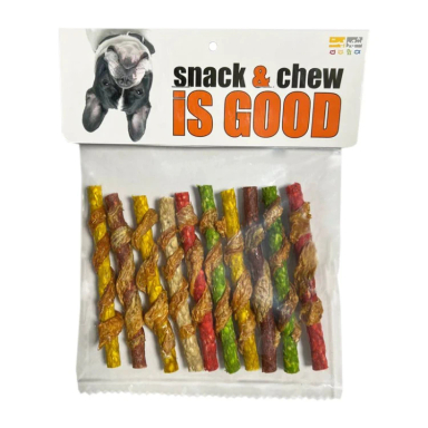 تشویقی مانچی سگ شهر پت مدل ایز گود مدادی دورپیچ مرغ بسته 10 عددی