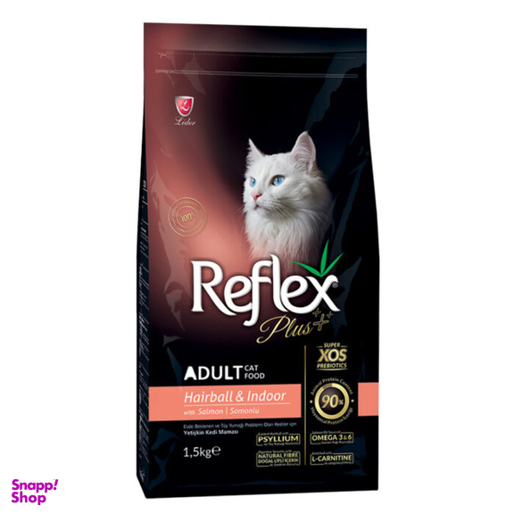غذای خشک گربه رفلکس پلاس مدل Hairball And Indoor وزن 1.5 کیلوگرم