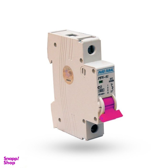 فیوز مینیاتوری تک فاز 2 آمپر پارس فانال مدل C2