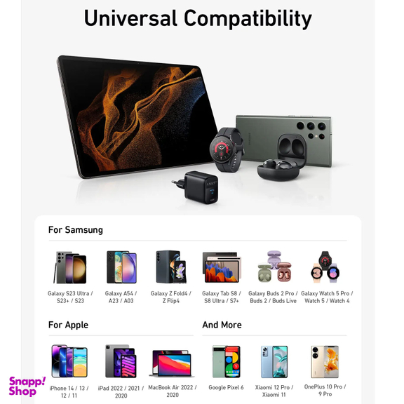 شارژ دیواری 45 وات انکر مدل Ace 2