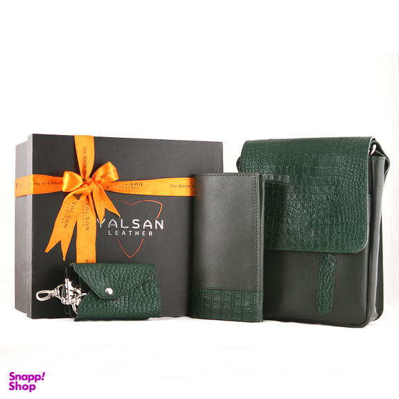 ست هدیه چرم یلسان مدل ماهان کد 059-PRL-ARN-PRM