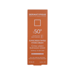 ضد آفتاب رنگی درماتیپیک با spf50 مناسب پوست چرب رنگ رز بژ وزن 50 گرم
