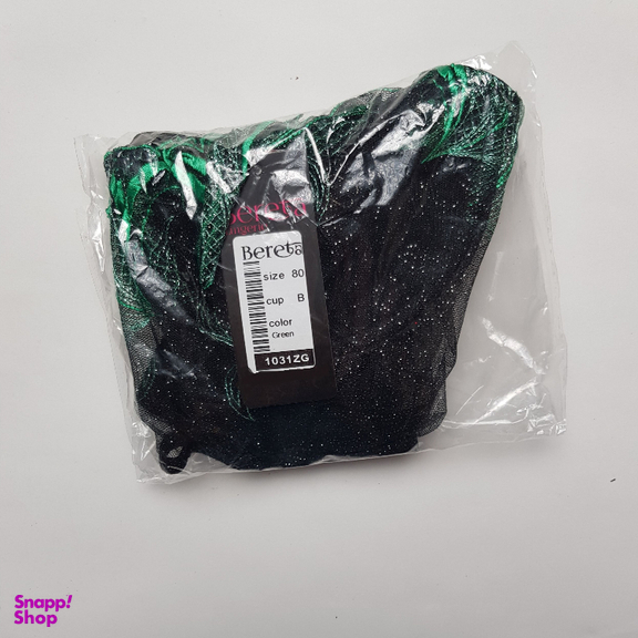 ست شورت و سوتین زنانه برتا مدل توری کد 1031ZG رنگ مشکی